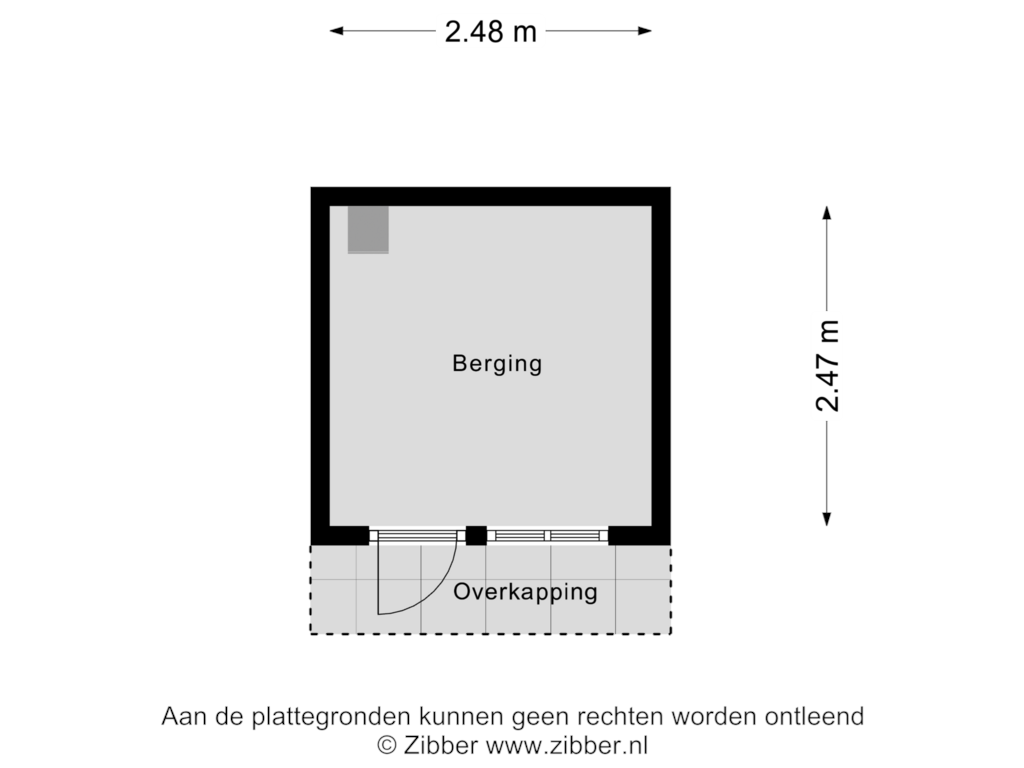 Bekijk plattegrond van Berging van Fuchsiastraat 6