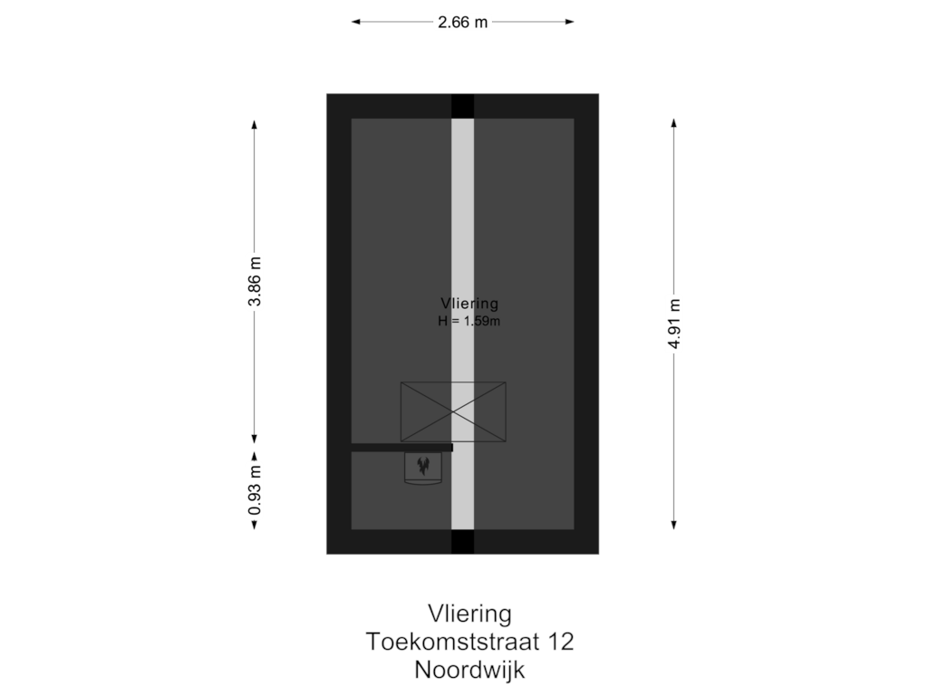 Bekijk plattegrond van Vliering van Toekomststraat 12