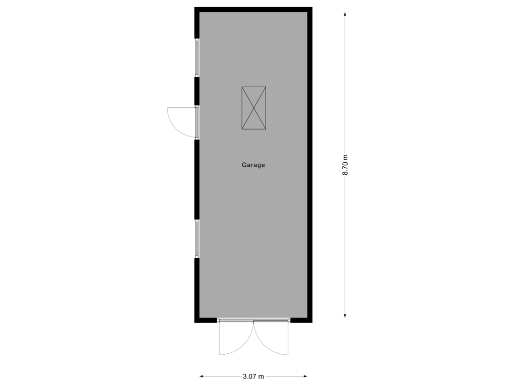 Bekijk plattegrond van Garage van Irenestraat 1