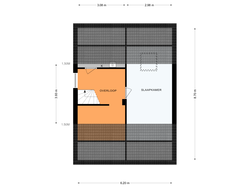 Bekijk plattegrond van 2e VERDIEPING van Bredenhorst 137