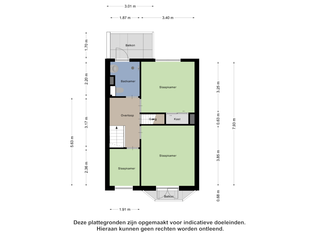 Bekijk plattegrond van Eerste Verdieping van Jan Pieterszoon Coenstraat 115