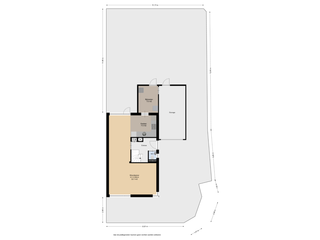 View floorplan of Begane Grond Met Kavel of De Dassenboarch 1