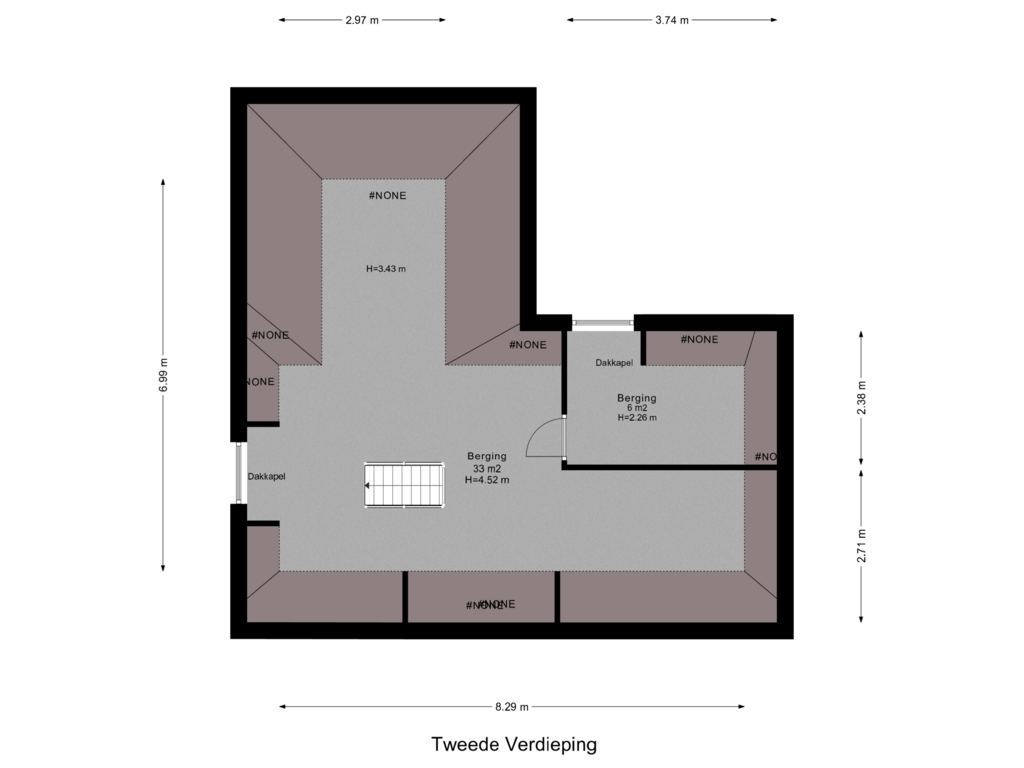 View floorplan of Tweede Verdieping of Lomboklaan 17