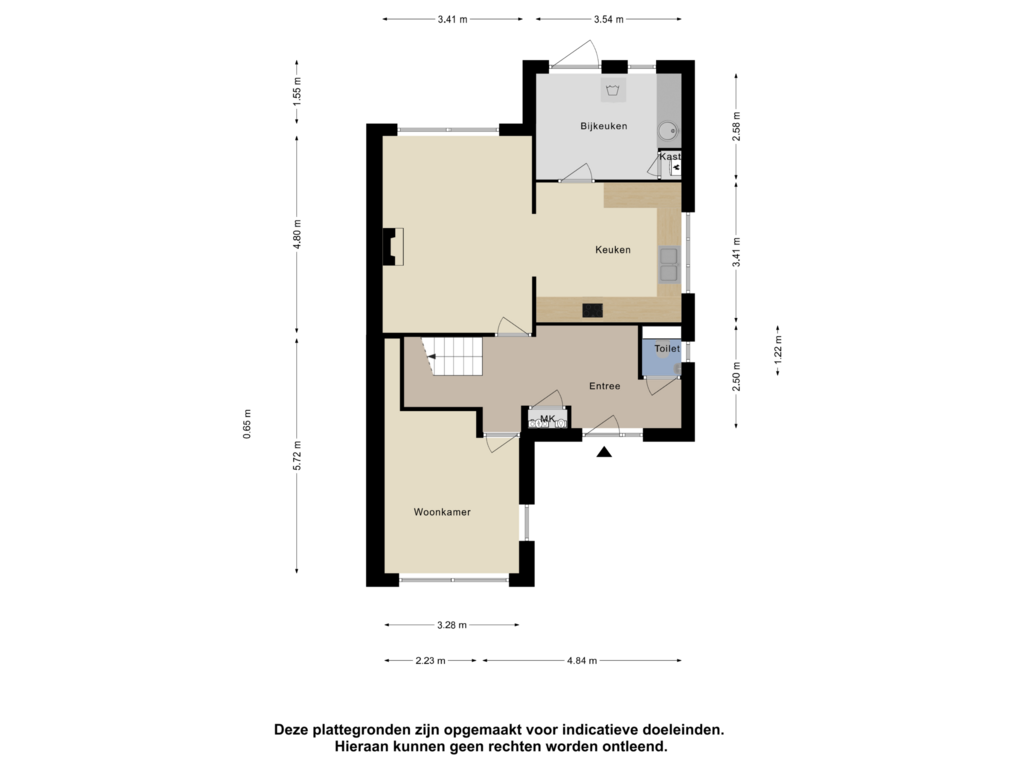 Bekijk plattegrond van Begane Grond van Schoterlandseweg 13