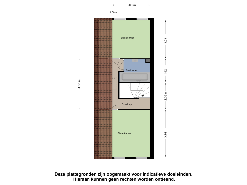 Bekijk plattegrond van 1e Verdieping van Schoterlandseweg 13