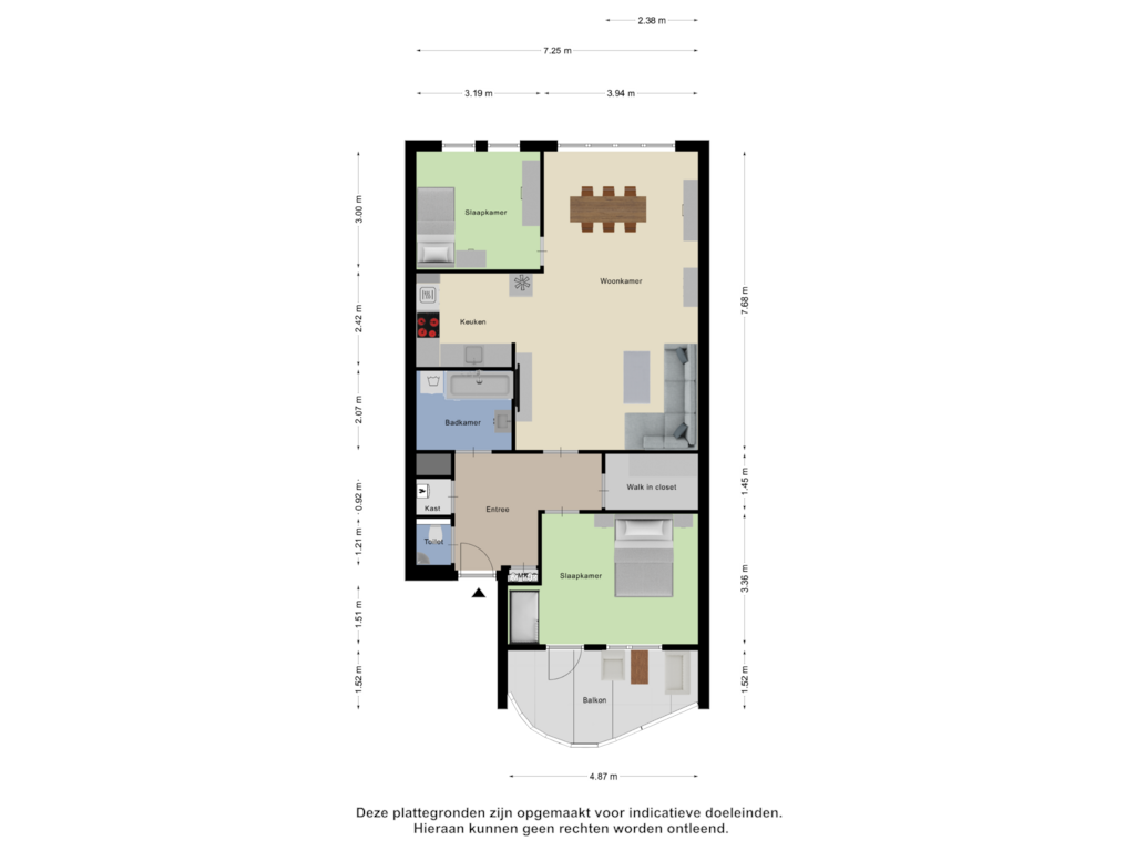 Bekijk plattegrond van Appartement van Aquamarijn 153