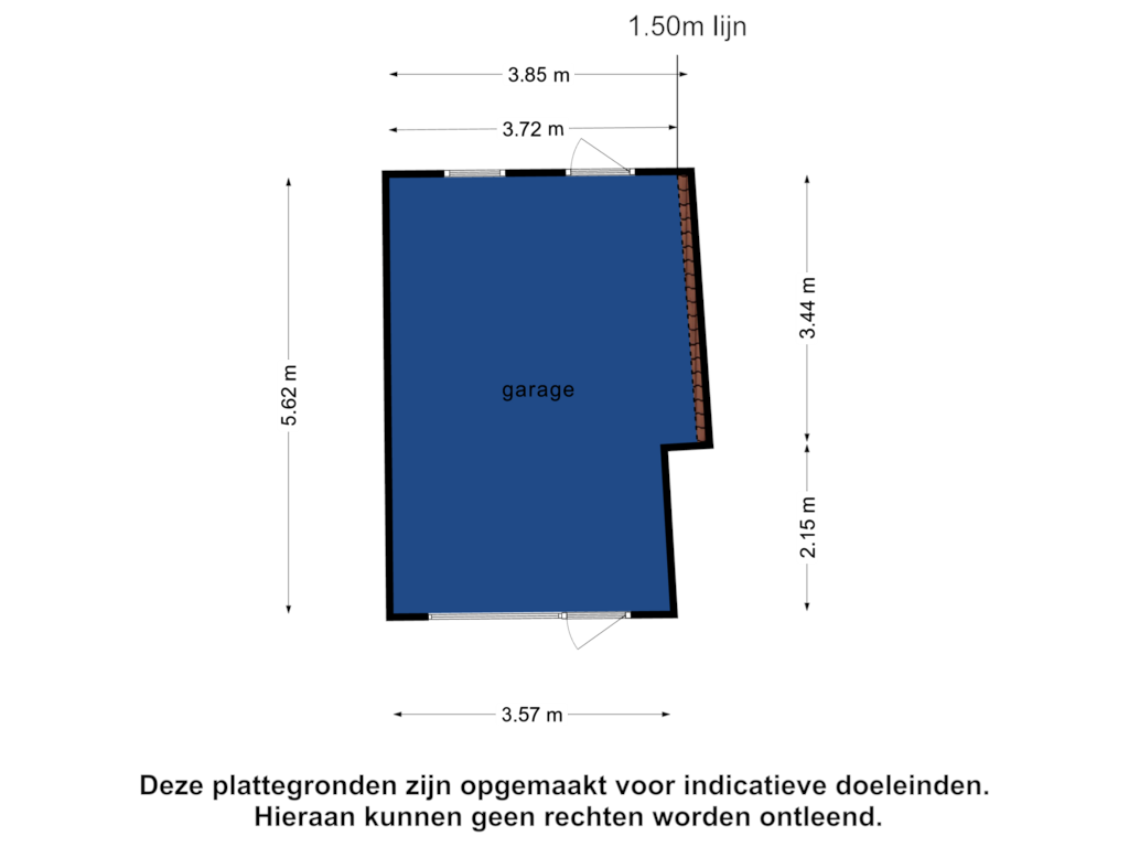 Bekijk plattegrond van Garage van Spanjaardstraat 9