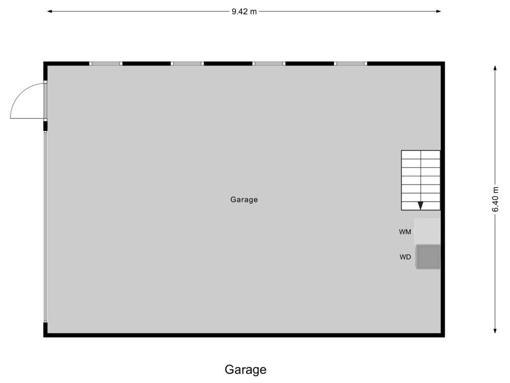 Bekijk plattegrond van Garage van Krugerstraat 6