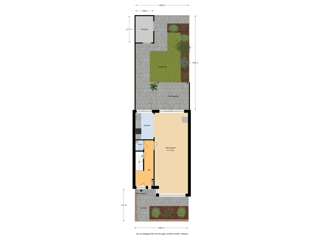 View floorplan of Situatie of Leeuwerikstraat 23