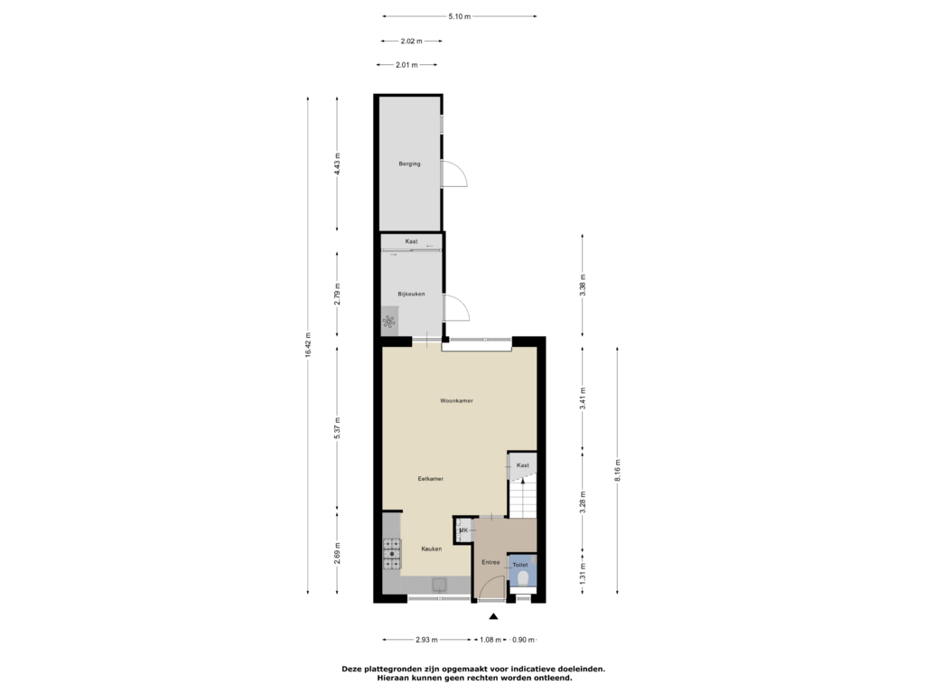 Bekijk plattegrond van Begane Grond van Tjaskerstraat 38