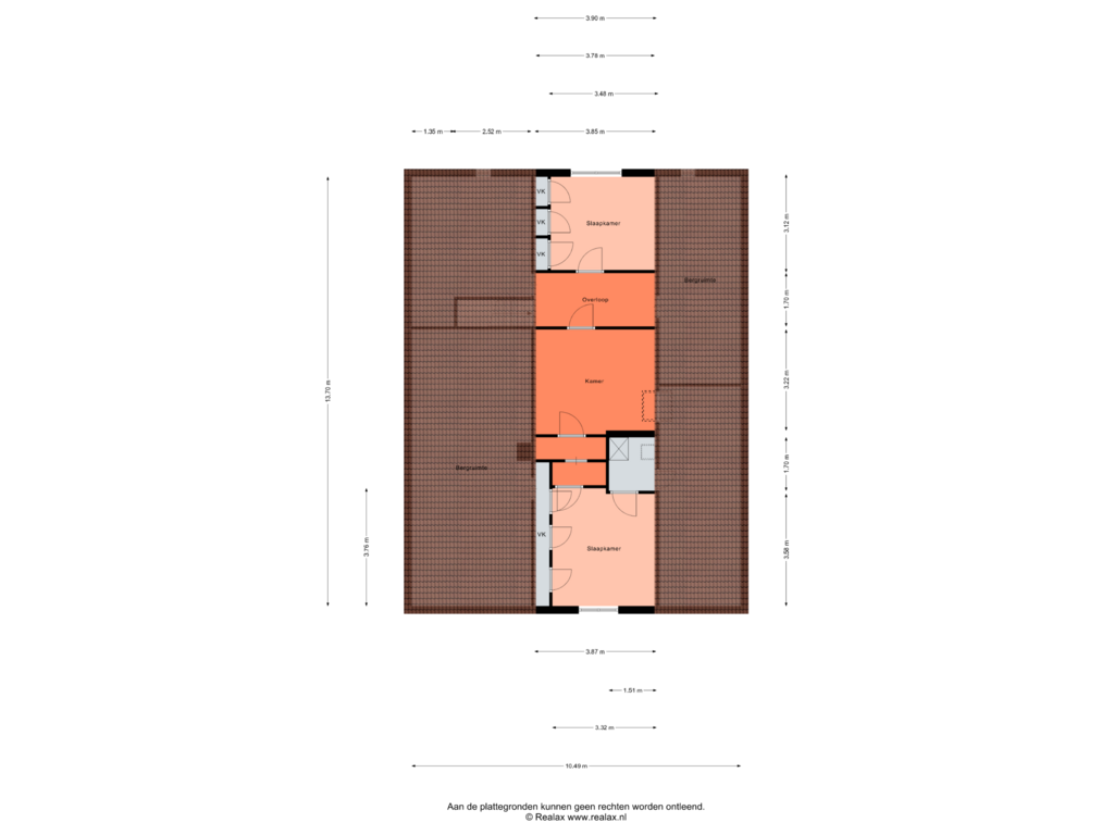 View floorplan of Verdieping of Markveldsedijk 6