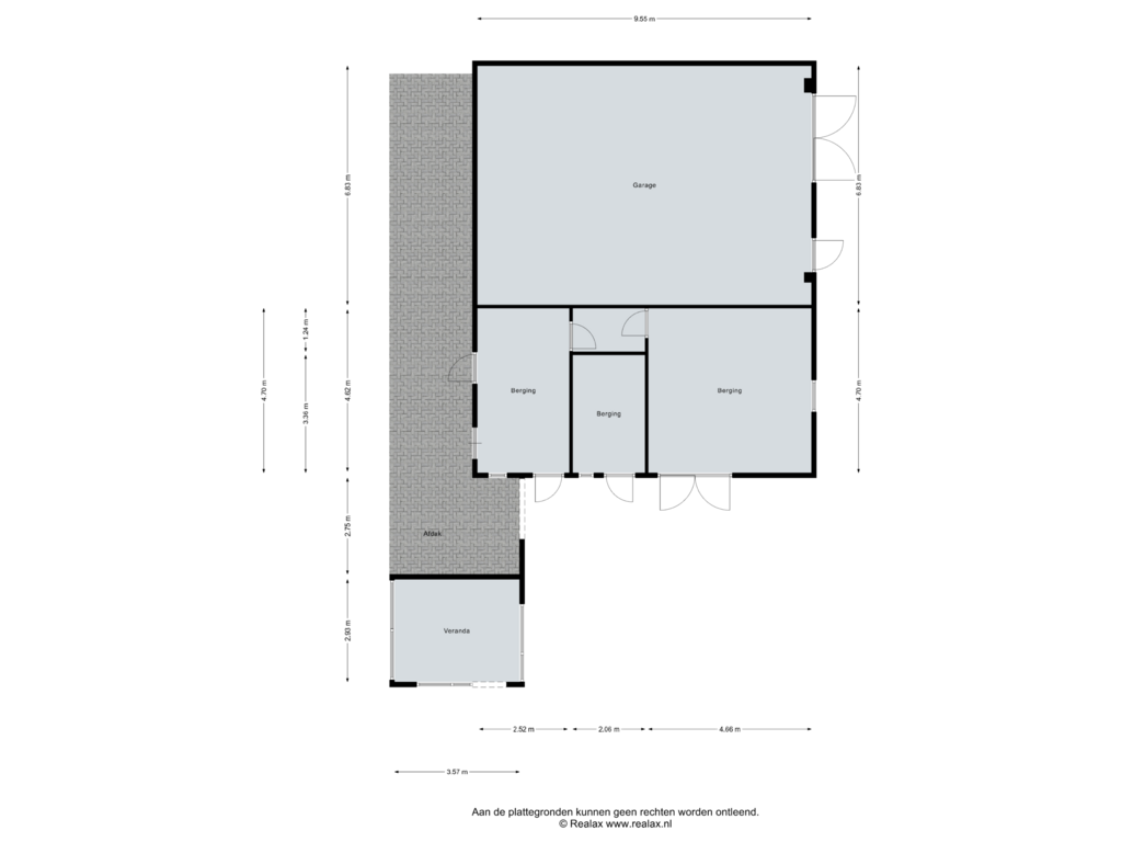 View floorplan of Garage 1 of Markveldsedijk 6