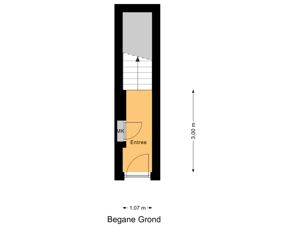 View floorplan of Begane Grond of Hansenstraat 2-A