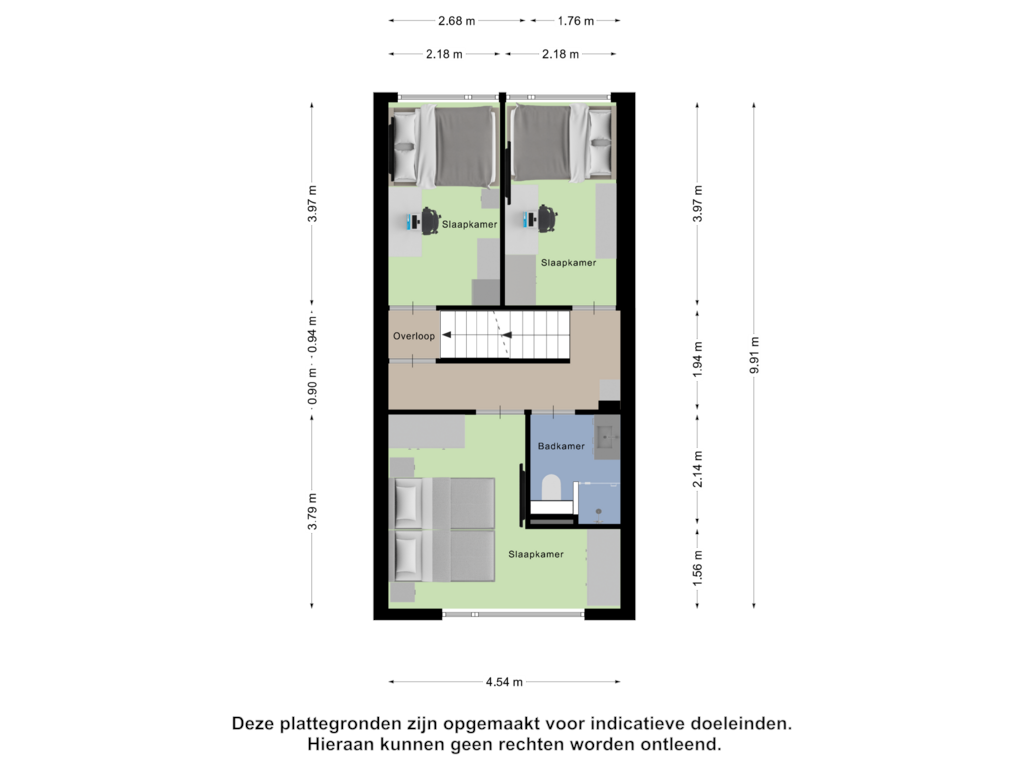 Bekijk plattegrond van Eerste Verdieping van Margaret Mitchellstraat 16