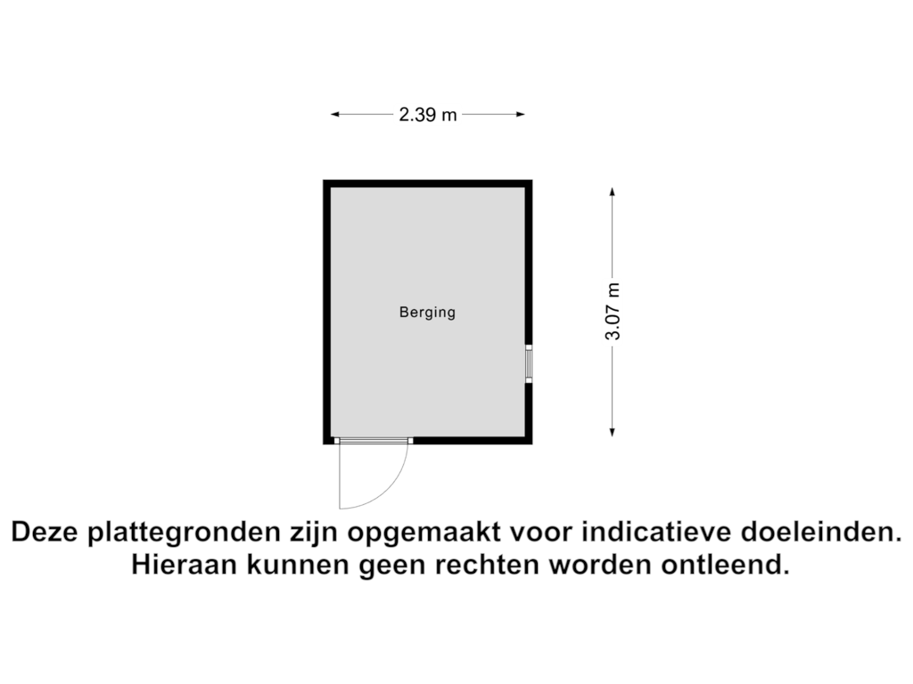 Bekijk plattegrond van Berging van Margaret Mitchellstraat 16