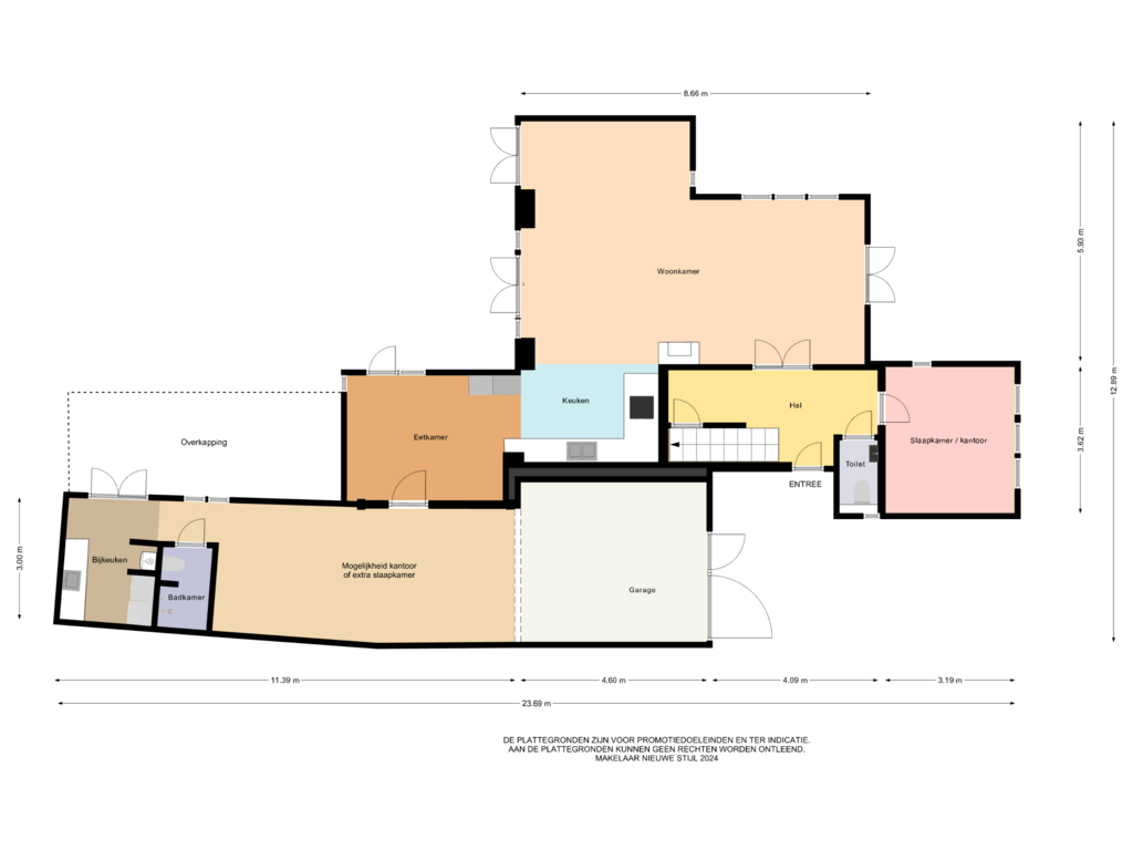 Bekijk plattegrond van Begane grond van Warande 13