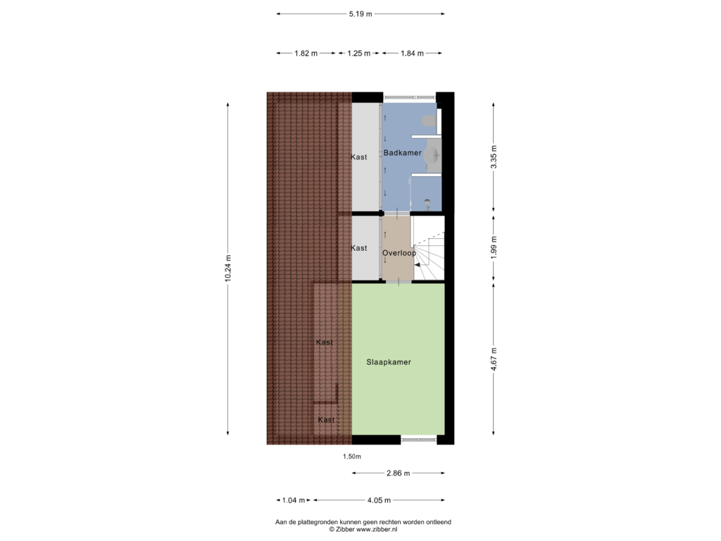 View floorplan of Eerste Verdieping of Abersland 1525