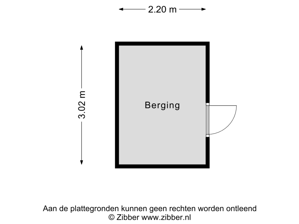 View floorplan of Berging of Abersland 1525