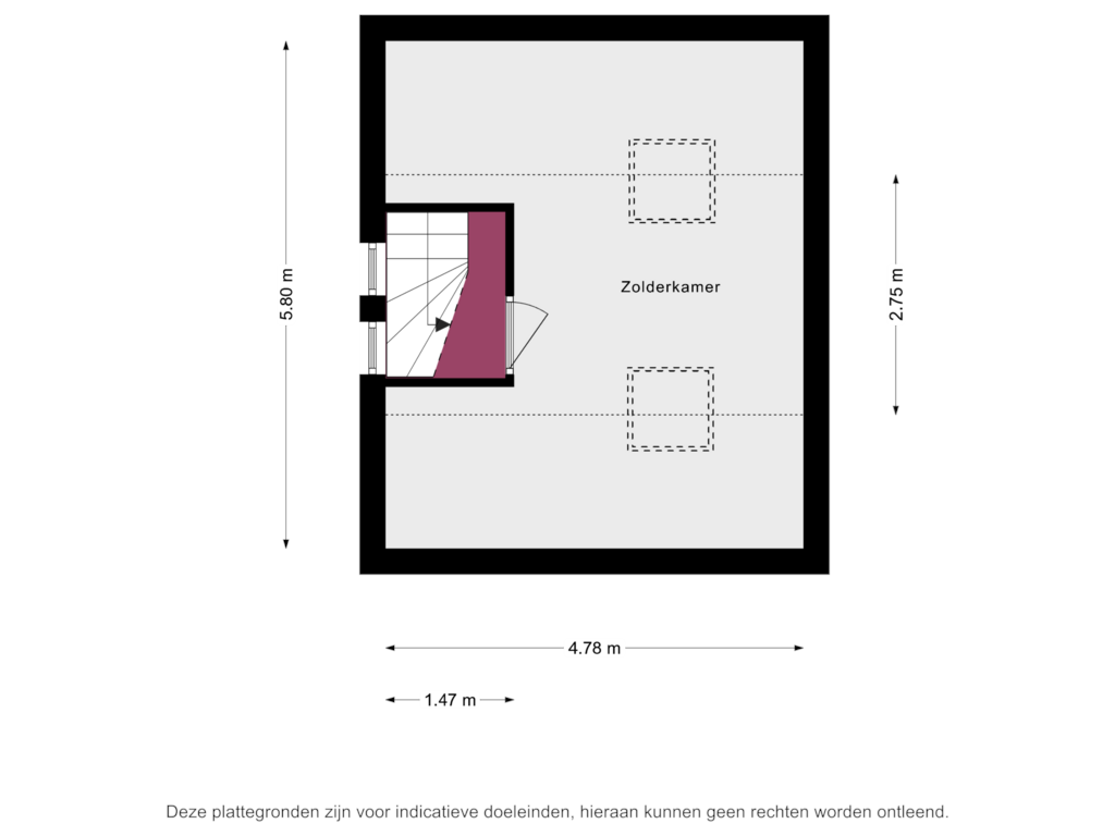 Bekijk plattegrond van 2e Verdieping van Maogien 21