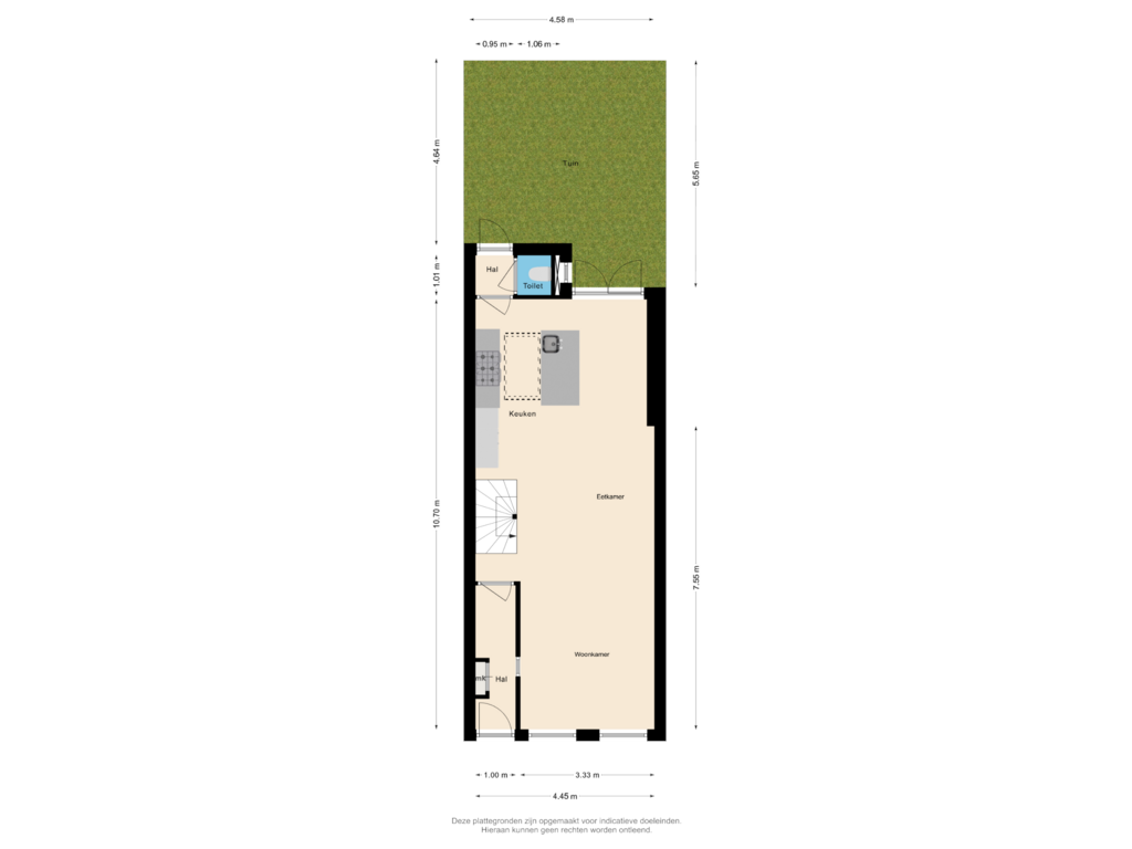 Bekijk plattegrond van Begane Grond met Tuin van Zomervaart 42