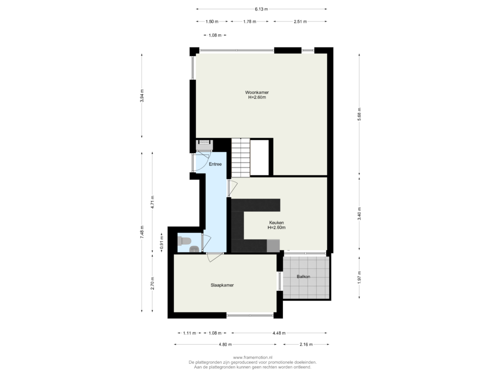 View floorplan of Begane Grond of Merwekade 90