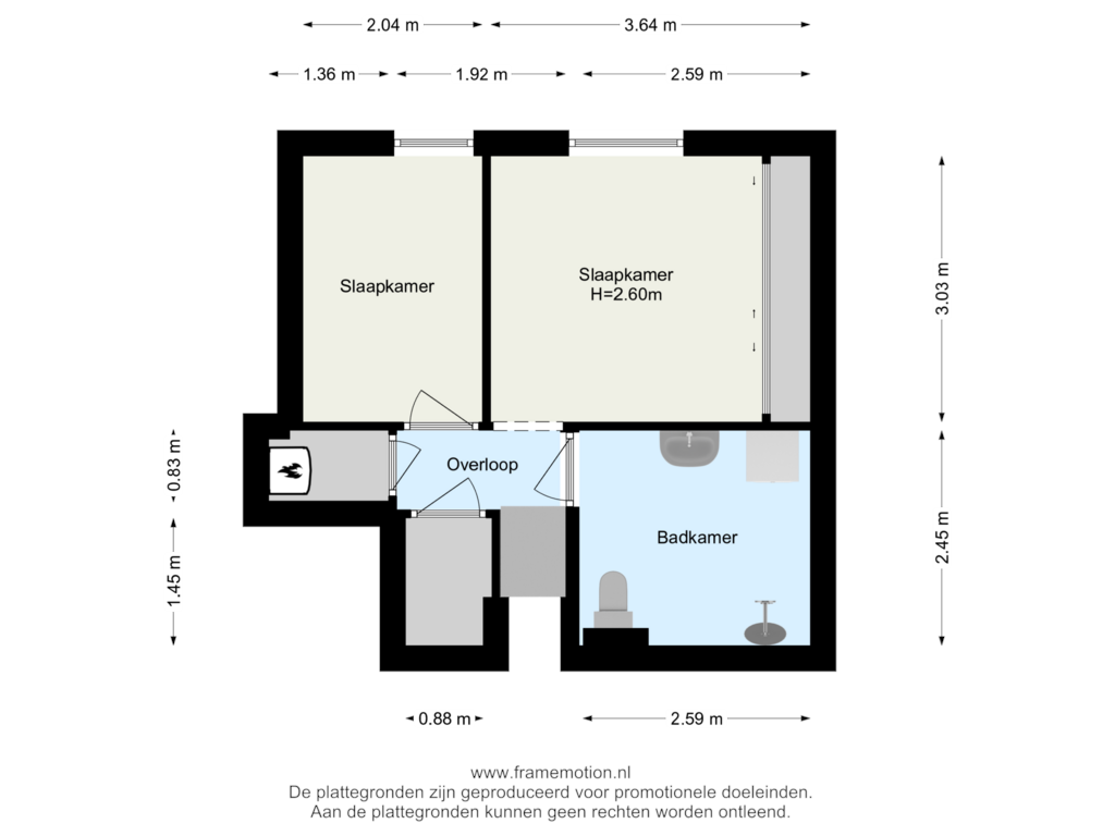 View floorplan of Verdieping 1 of Merwekade 90