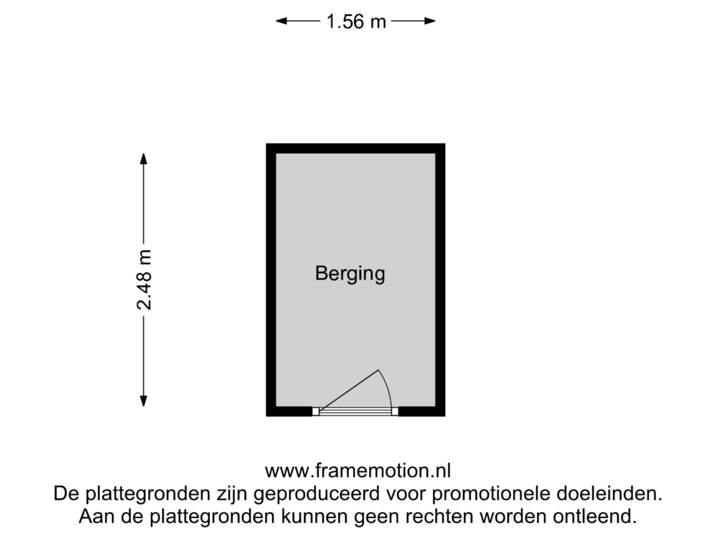 View floorplan of Berging of Merwekade 90