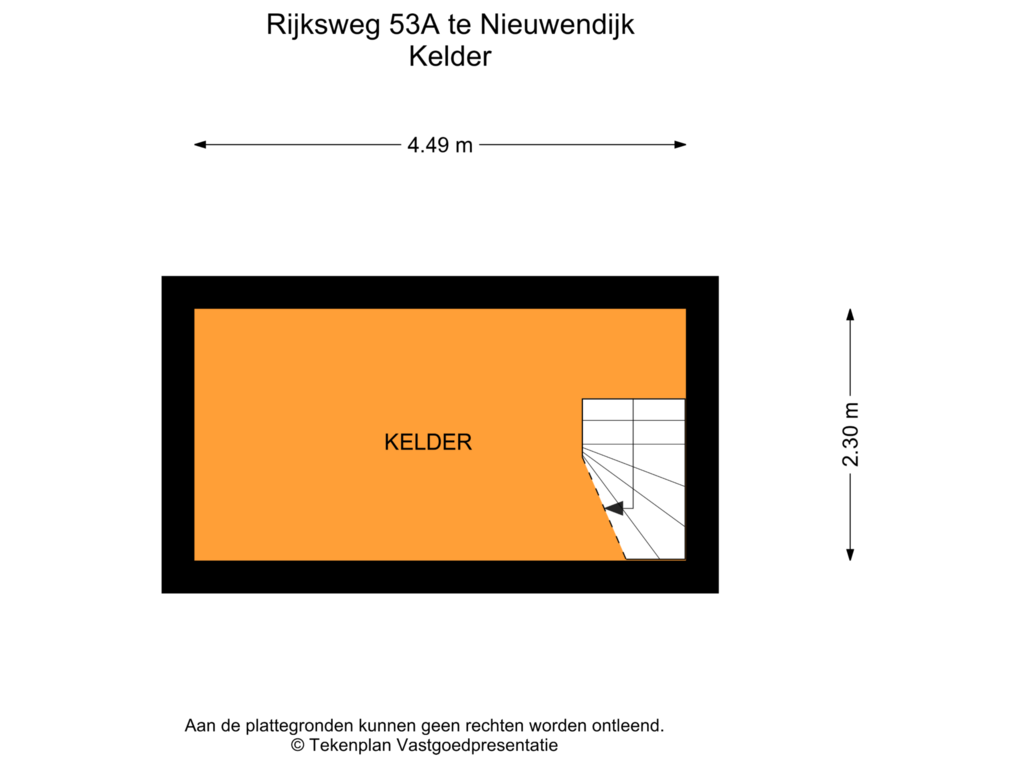 Bekijk plattegrond van Kelder van Rijksweg 53-A