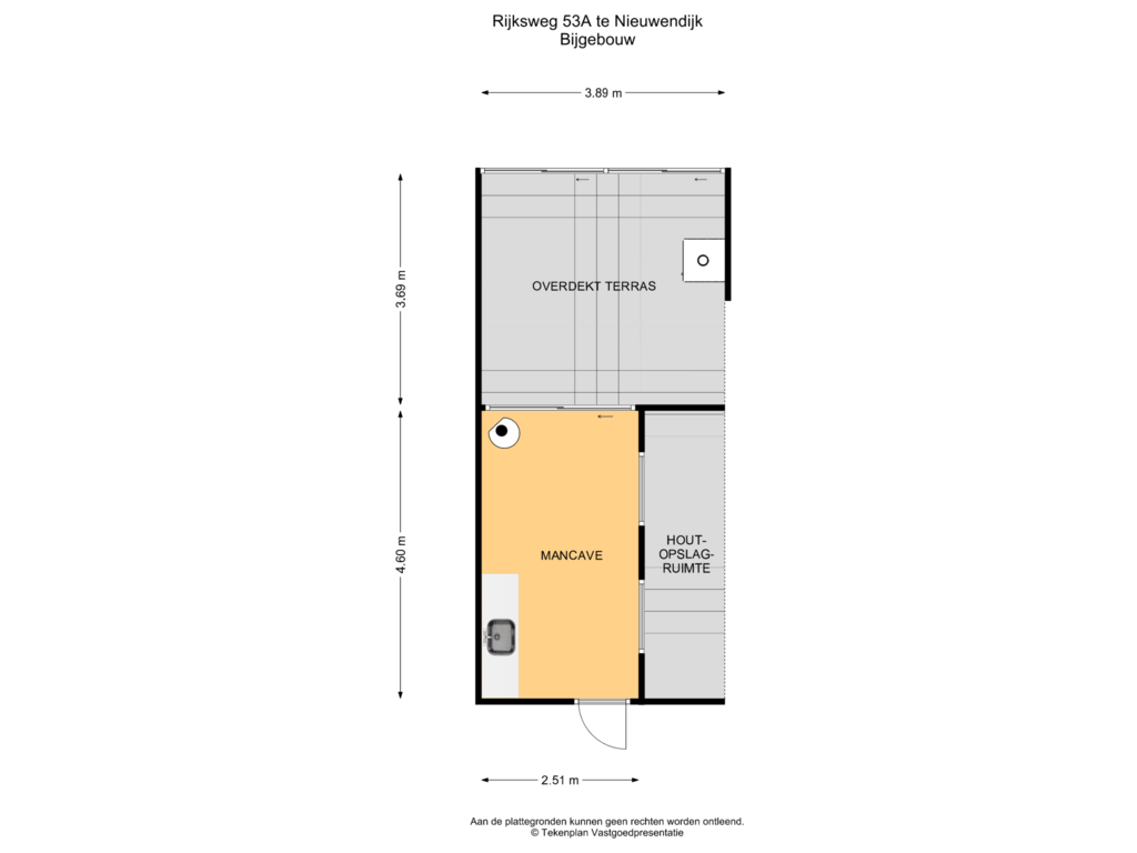 Bekijk plattegrond van Bijgebouw van Rijksweg 53-A