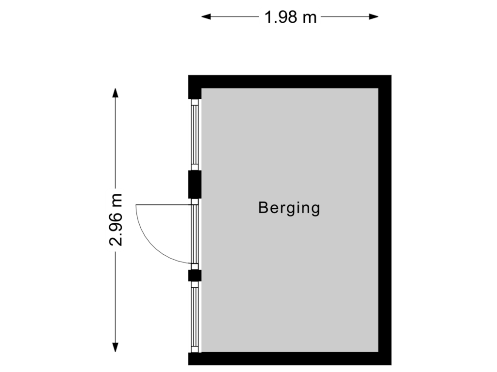 View floorplan of Berging 1 of Kaatsbaan 84