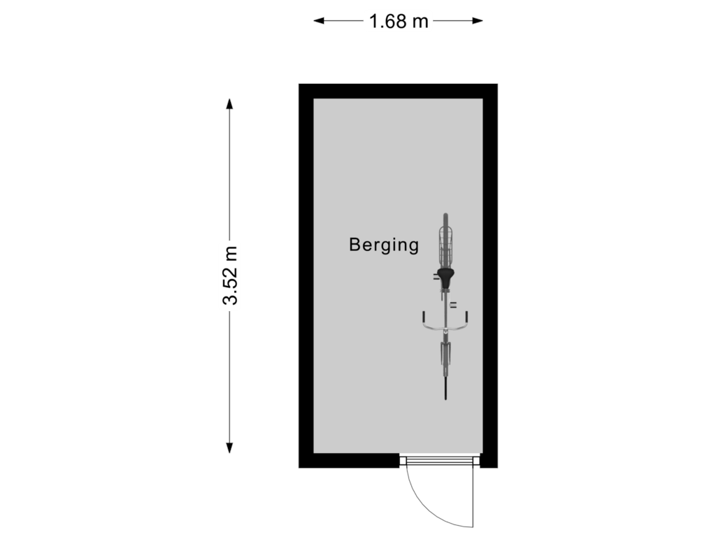 View floorplan of Berging 2 of Kaatsbaan 84