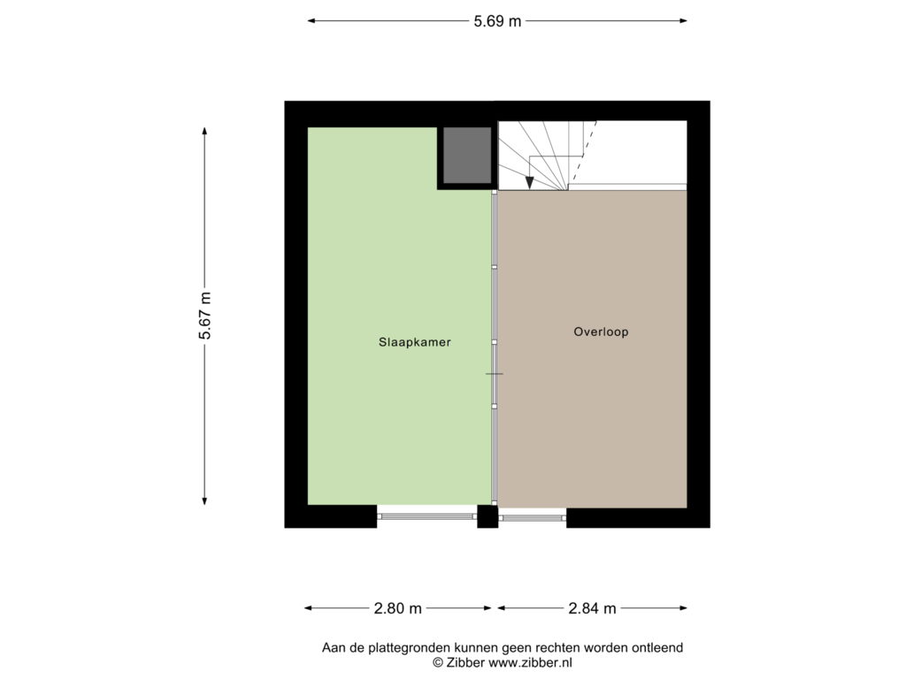 Bekijk plattegrond van Derde verdieping van Goudslagersgaarde 18