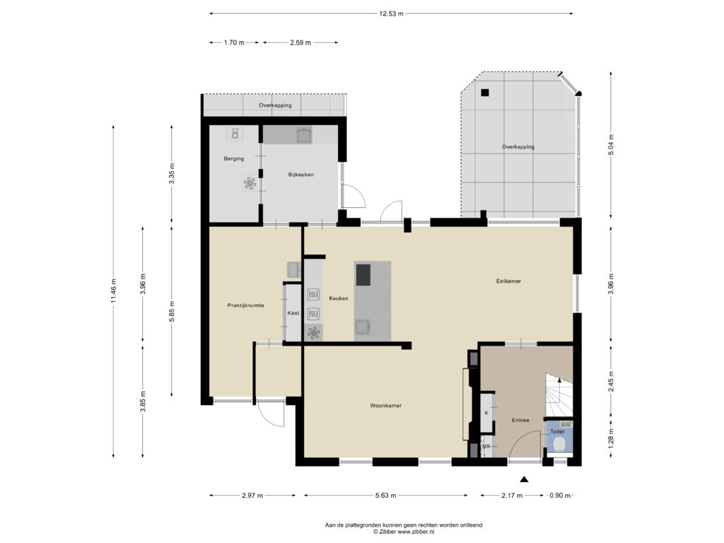 View floorplan of Begane Grond of Vlasakker 20