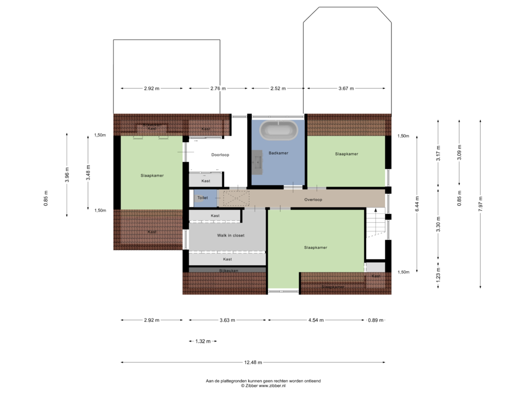 View floorplan of Eerste Verdieping of Vlasakker 20