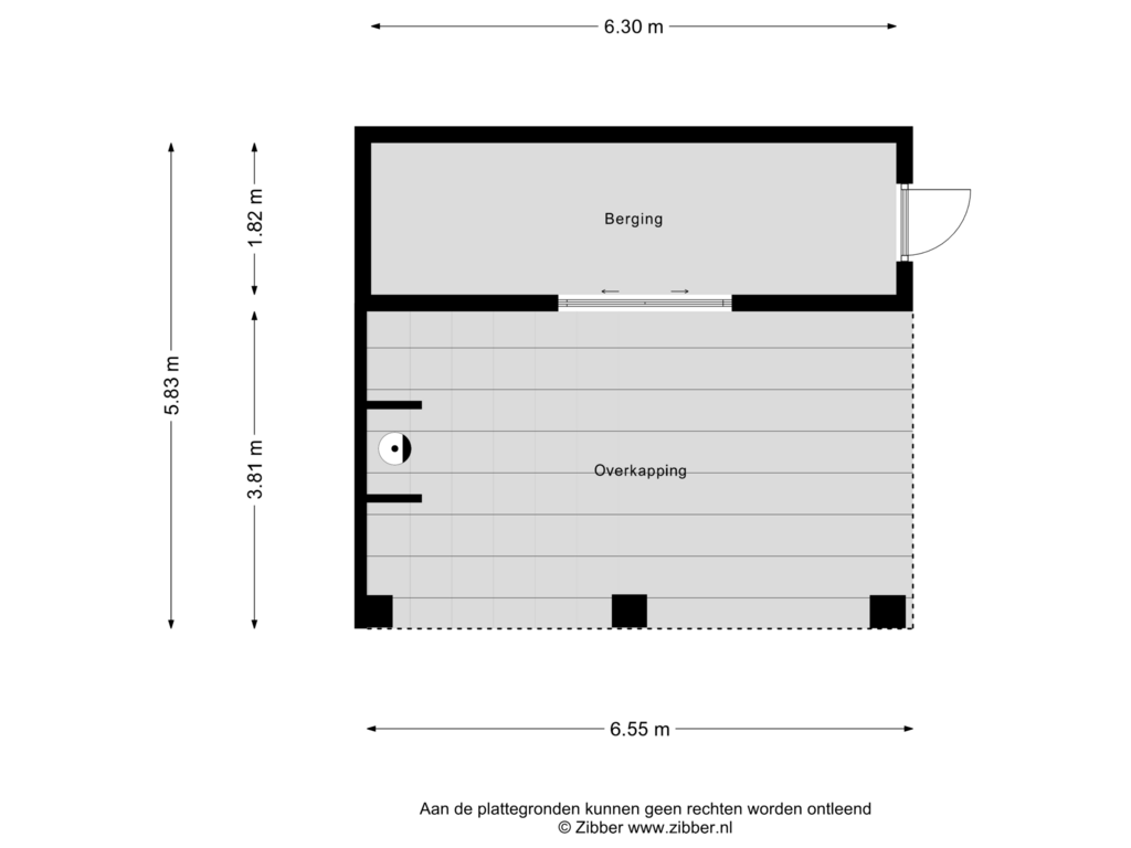 View floorplan of Berging of Vlasakker 20