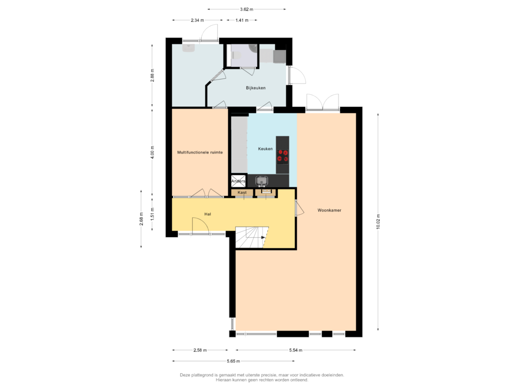 Bekijk plattegrond van Begane grond van Grintdyk 10