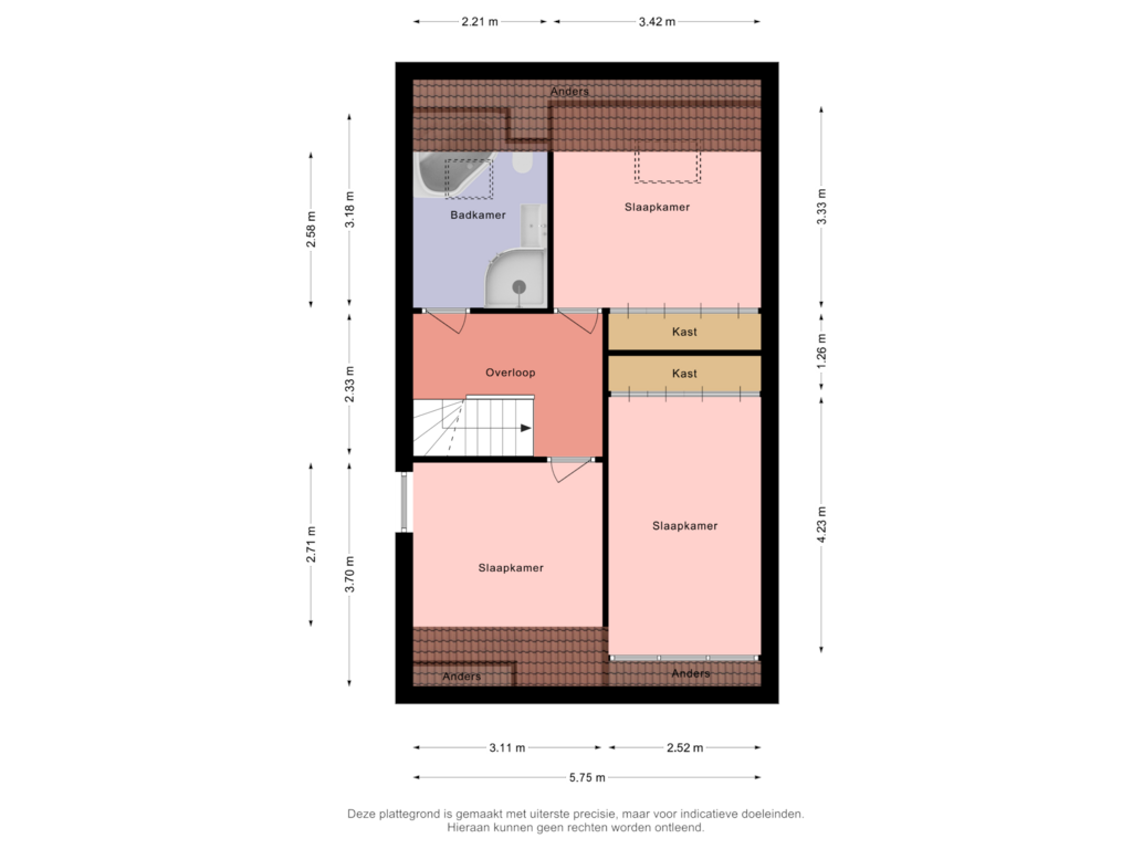 Bekijk plattegrond van Eerste verdieping van Grintdyk 10