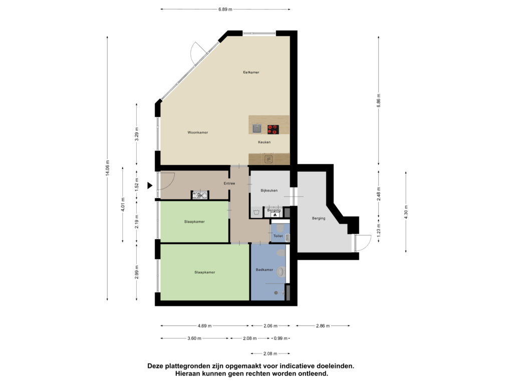 View floorplan of Appartement of Seramstraat 50