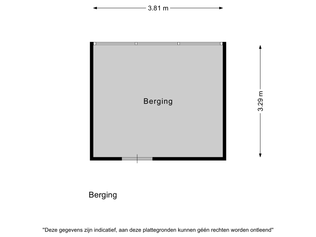 Bekijk plattegrond van Berging van Willem de Zwijgerlaan 143