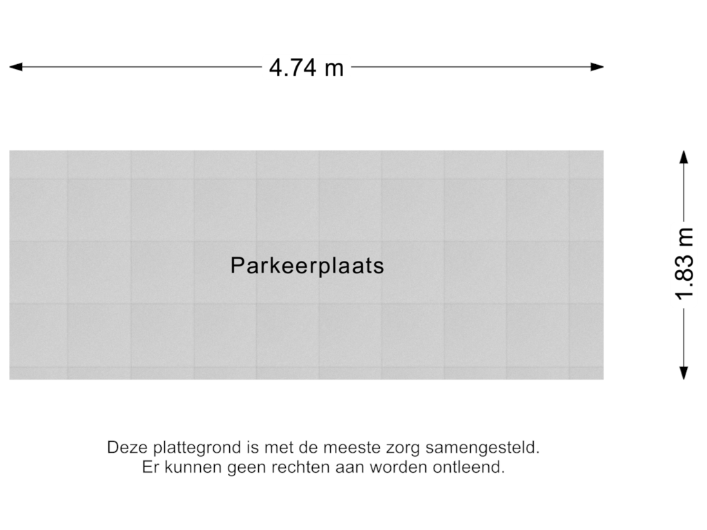 View floorplan of Parkeerplaats of Filomeentje erf 50