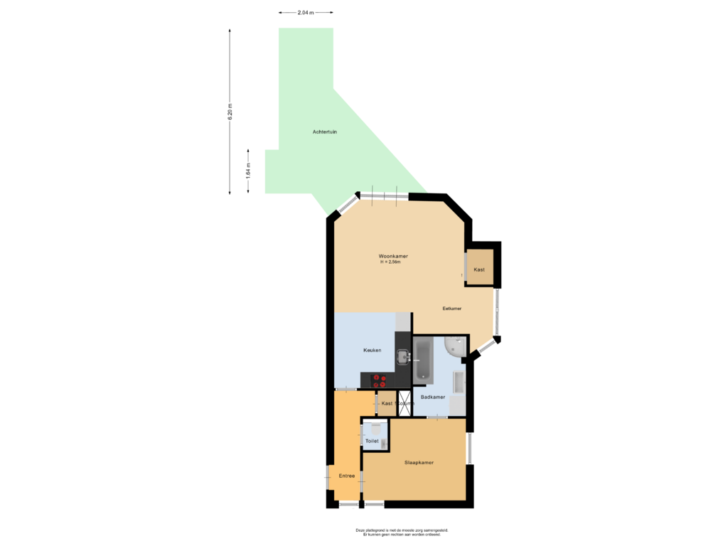 View floorplan of Situatie of Filomeentje erf 50