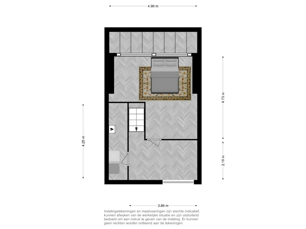 Bekijk plattegrond van tweede verdieping van Harriët Freezerstraat 102