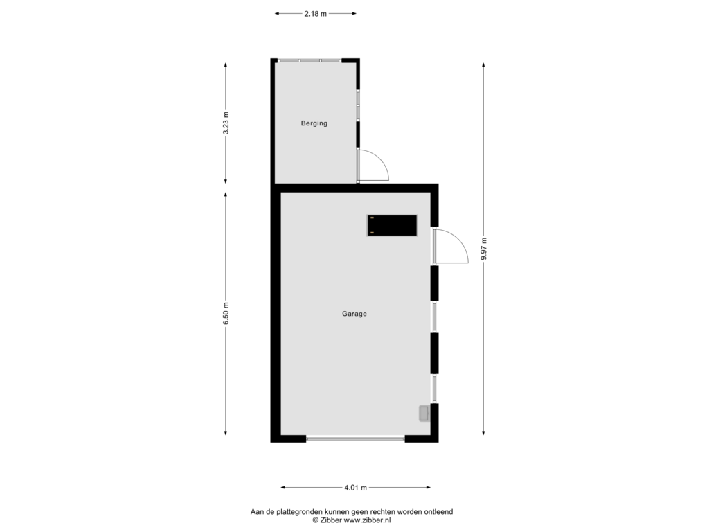 Bekijk plattegrond van Garage van Esdoornstraat 1