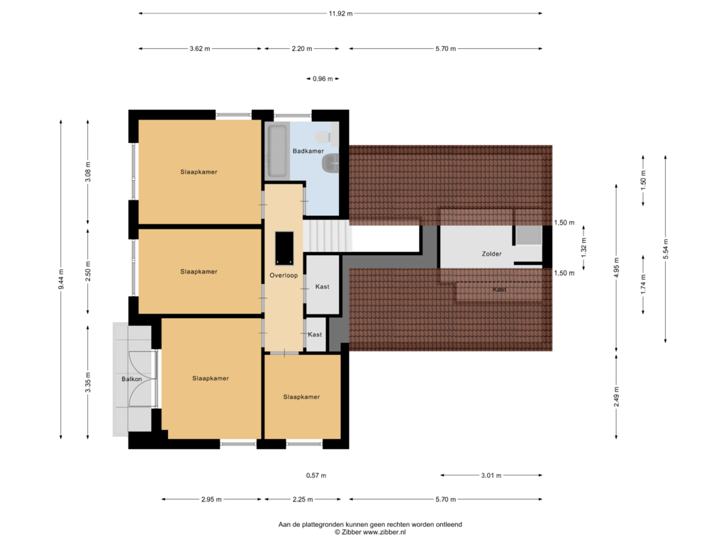 Bekijk plattegrond van Eerste Verdieping van Esdoornstraat 1