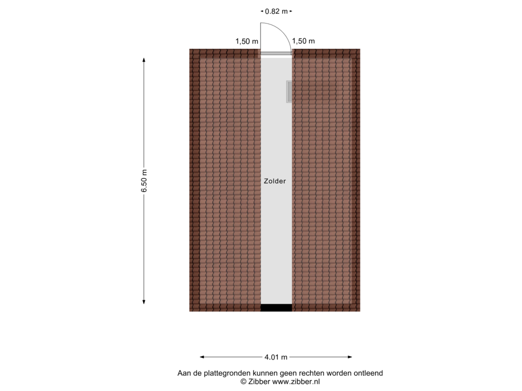 Bekijk plattegrond van Zolder van Esdoornstraat 1