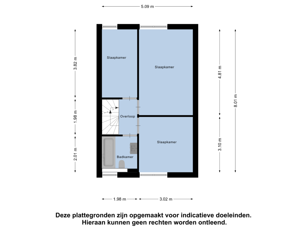 Bekijk plattegrond van Eerste Verdieping van Boekenrodestraat 11