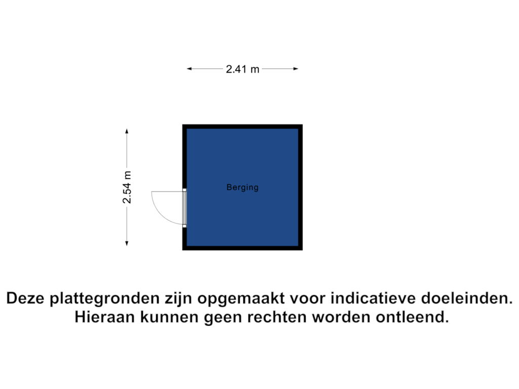 Bekijk plattegrond van Berging van Boekenrodestraat 11