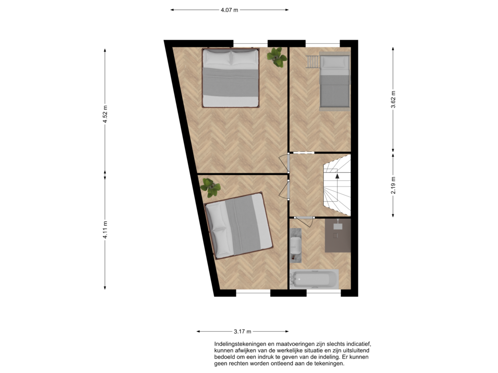 Bekijk plattegrond van Eerste verdieping van Ganzenhoek 34