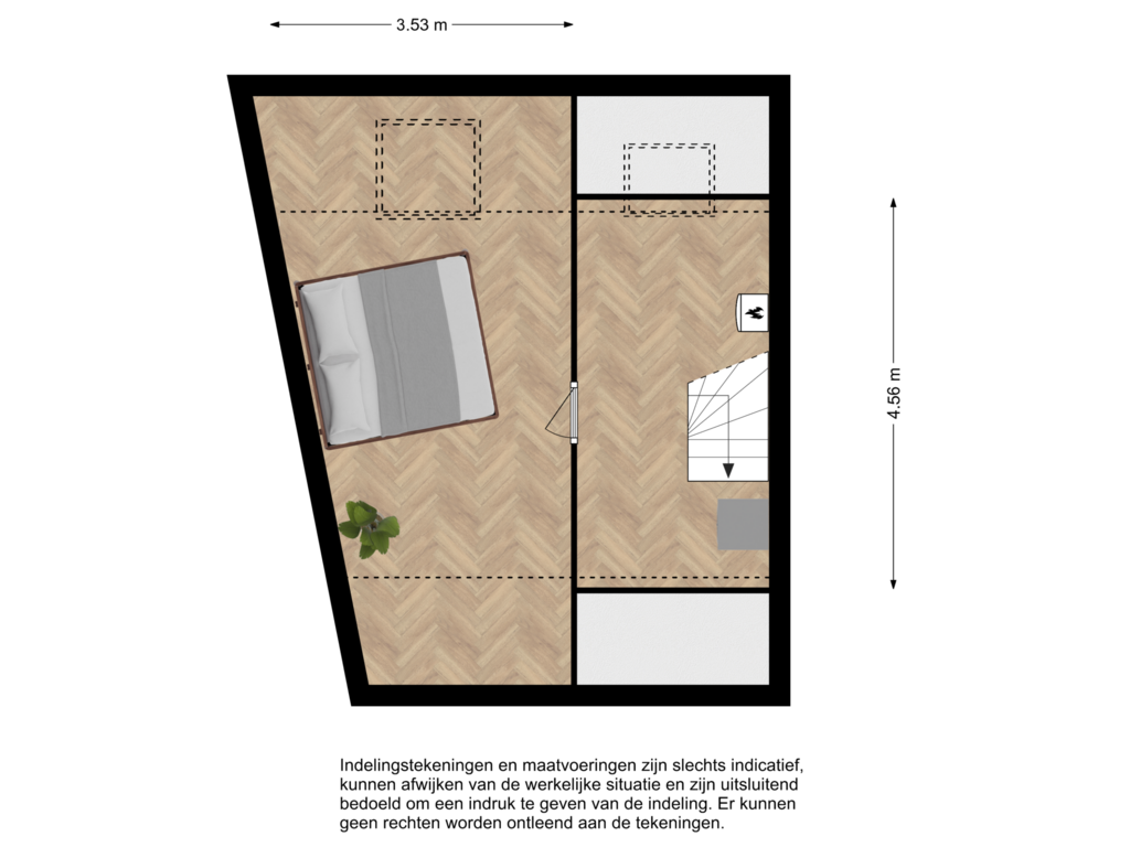 Bekijk plattegrond van Tweede verdieping van Ganzenhoek 34