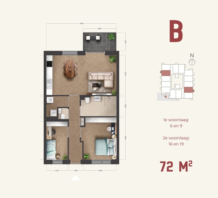 Photo 4 of Appartement type B (Bouwnr. 16)